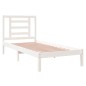 vidaXL Massivholzbett Weiß 75x190 cm vidaXL Massivholzbett Weiß 75x190 cm