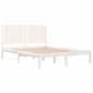 vidaXL Massivholzbett Weiß 150x200 cm vidaXL Massivholzbett Weiß 150x200 cm