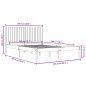 vidaXL Massivholzbett Kiefer 200x200 cm vidaXL Massivholzbett Kiefer 200x200 cm