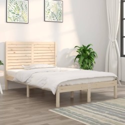 vidaXL Massivholzbett 135x190 cm
