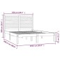 vidaXL Massivholzbett 160x200 cm vidaXL Massivholzbett 160x200 cm