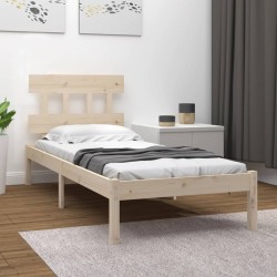 vidaXL Massivholzbett 75x190 cm