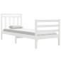 vidaXL Massivholzbett Weiß 75x190 cm vidaXL Massivholzbett Weiß 75x190 cm
