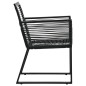 vidaXL 5-tlg. Garten-Essgruppe PVC Rattan Schwarz vidaXL 5-tlg. Garten-Essgruppe PVC Rattan Schwarz