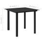 vidaXL 5-tlg. Garten-Essgruppe PVC Rattan Schwarz vidaXL 5-tlg. Garten-Essgruppe PVC Rattan Schwarz