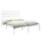 vidaXL Massivholzbett Weiß 120x190 cm vidaXL Massivholzbett Weiß 120x190 cm