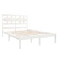 vidaXL Massivholzbett Weiß 120x190 cm vidaXL Massivholzbett Weiß 120x190 cm
