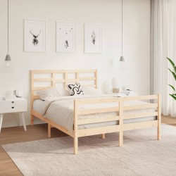 vidaXL Massivholzbett 140x190 cm  