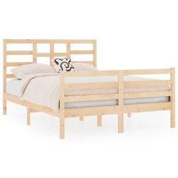 vidaXL Massivholzbett 140x190 cm  