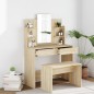 vidaXL Schminktisch-Set Sonoma 96x40x142 cm vidaXL Schminktisch-Set Sonoma 96x40x142 cm
