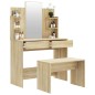 vidaXL Schminktisch-Set Sonoma 96x40x142 cm vidaXL Schminktisch-Set Sonoma 96x40x142 cm