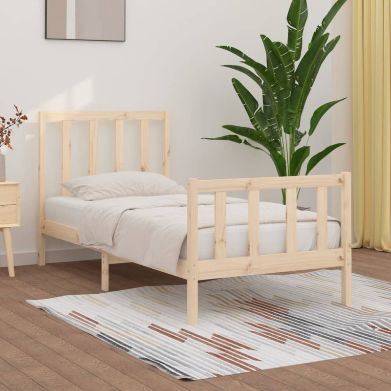 vidaXL Massivholzbett 75x190 cm vidaXL Massivholzbett 75x190 cm