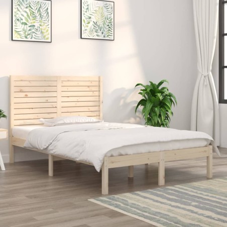 vidaXL Massivholzbett 140x190 cm