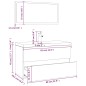 vidaXL Badmöbel-Set Räuchereiche Holzwerkstoff vidaXL Badmöbel-Set Räuchereiche Holzwerkstoff