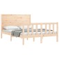 vidaXL Massivholzbett mit Kopfteil 140x190 cm vidaXL Massivholzbett mit Kopfteil 140x190 cm