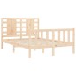vidaXL Massivholzbett mit Kopfteil 140x200 cm vidaXL Massivholzbett mit Kopfteil 140x200 cm