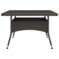 9-tlg. Garten-Essgruppe Poly Rattan und Glas Braun 9-tlg. Garten-Essgruppe Poly Rattan und Glas Braun