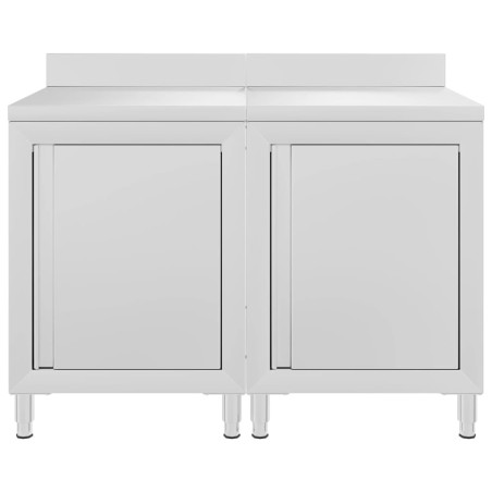 vidaXL Arbeitsschrank 120x60x96 cm Edelstahl 