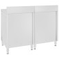vidaXL Arbeitsschrank 120x60x96 cm Edelstahl vidaXL Arbeitsschrank 120x60x96 cm Edelstahl