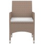 vidaXL 7-tlg. Garten-Essgruppe mit Auflagen Poly Rattan und Glas vidaXL 7-tlg. Garten-Essgruppe mit Auflagen Poly Rattan und Glas