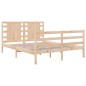 vidaXL Massivholzbett Kiefer 135x190 cm vidaXL Massivholzbett Kiefer 135x190 cm