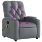 vidaXL Massagesessel Grau Kunstleder vidaXL Massagesessel Grau Kunstleder