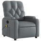 vidaXL Massagesessel Grau Kunstleder vidaXL Massagesessel Grau Kunstleder