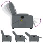 vidaXL Massagesessel Grau Kunstleder vidaXL Massagesessel Grau Kunstleder