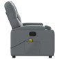vidaXL Massagesessel Grau Kunstleder vidaXL Massagesessel Grau Kunstleder