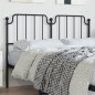 vidaXL Kopfteil Metall Schwarz 140 cm vidaXL Kopfteil Metall Schwarz 140 cm
