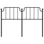vidaXL Kopfteil Metall Schwarz 140 cm vidaXL Kopfteil Metall Schwarz 140 cm