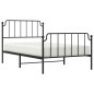 vidaXL Bettgestell mit Kopf- und Fußteil Metall Schwarz 107x203 cm vidaXL Bettgestell mit Kopf- und Fußteil Metall Schwarz 107x203 cm