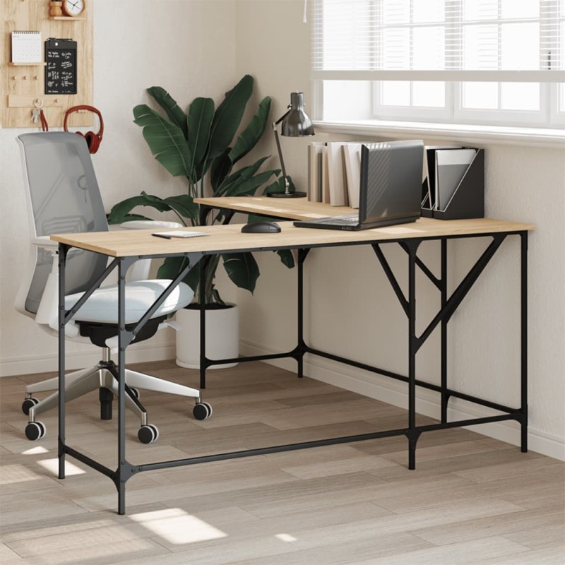 vidaXL Schreibtisch Sonoma-Eiche 149x149x75 cm Holzwerkstoff vidaXL Schreibtisch Sonoma-Eiche 149x149x75 cm Holzwerkstoff