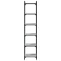 vidaXL Bücherregal 6 Böden Grau Sonoma 40x30x188 cm Holzwerkstoff vidaXL Bücherregal 6 Böden Grau Sonoma 40x30x188 cm Holzwerkstoff