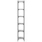vidaXL Bücherregal 6 Böden Grau Sonoma 40x30x188 cm Holzwerkstoff vidaXL Bücherregal 6 Böden Grau Sonoma 40x30x188 cm Holzwerkstoff