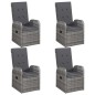 vidaXL 7-tlg. Garten-Essgruppe Grau vidaXL 7-tlg. Garten-Essgruppe Grau