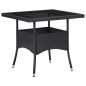vidaXL 5-tlg. Garten-Essgruppe Schwarz Poly Rattan und Akazienholz vidaXL 5-tlg. Garten-Essgruppe Schwarz Poly Rattan und Akazienholz