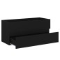 vidaXL Waschbeckenunterschrank mit Einbaubecken Schwarz Holzwerkstoff vidaXL Waschbeckenunterschrank mit Einbaubecken Schwarz Holzwerkstoff