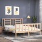 vidaXL Massivholzbett mit Kopfteil 160x200 cm vidaXL Massivholzbett mit Kopfteil 160x200 cm