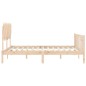 vidaXL Massivholzbett mit Kopfteil 160x200 cm vidaXL Massivholzbett mit Kopfteil 160x200 cm