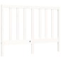 vidaXL Massivholzbett mit Kopfteil Weiß 140x190 cm vidaXL Massivholzbett mit Kopfteil Weiß 140x190 cm