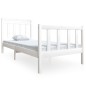 vidaXL Massivholzbett Weiß 90x190 cm vidaXL Massivholzbett Weiß 90x190 cm