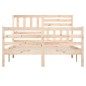 vidaXL Massivholzbett 140x190 cm vidaXL Massivholzbett 140x190 cm