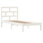 vidaXL Massivholzbett Weiß 75x190 cm vidaXL Massivholzbett Weiß 75x190 cm