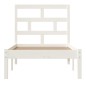 vidaXL Massivholzbett Weiß 75x190 cm vidaXL Massivholzbett Weiß 75x190 cm