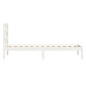 vidaXL Massivholzbett Weiß 75x190 cm vidaXL Massivholzbett Weiß 75x190 cm