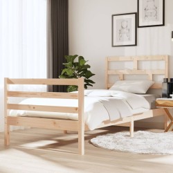 vidaXL Massivholzbett 90x190 cm