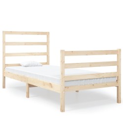 vidaXL Massivholzbett Kiefer 75x190 cm