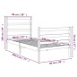 vidaXL Massivholzbett Kiefer 90x190 cm vidaXL Massivholzbett Kiefer 90x190 cm