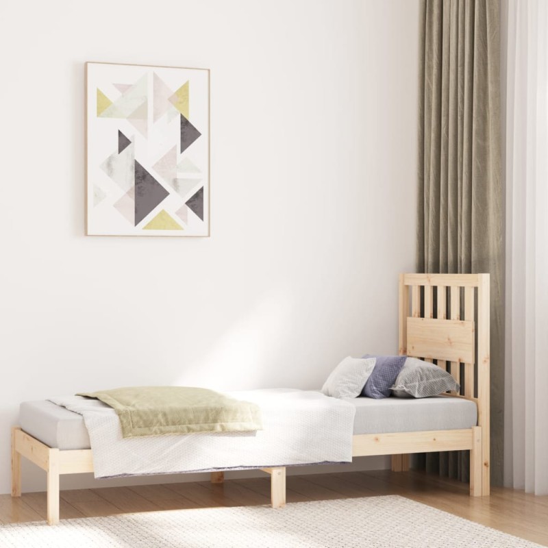 vidaXL Massivholzbett Kiefer 75x190 cm vidaXL Massivholzbett Kiefer 75x190 cm